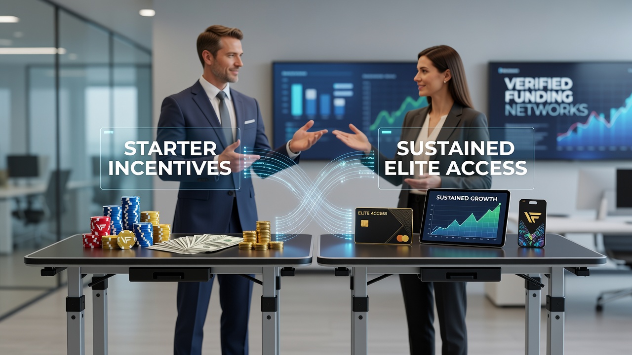 Verified funding networks facilitating mobile live dealer access