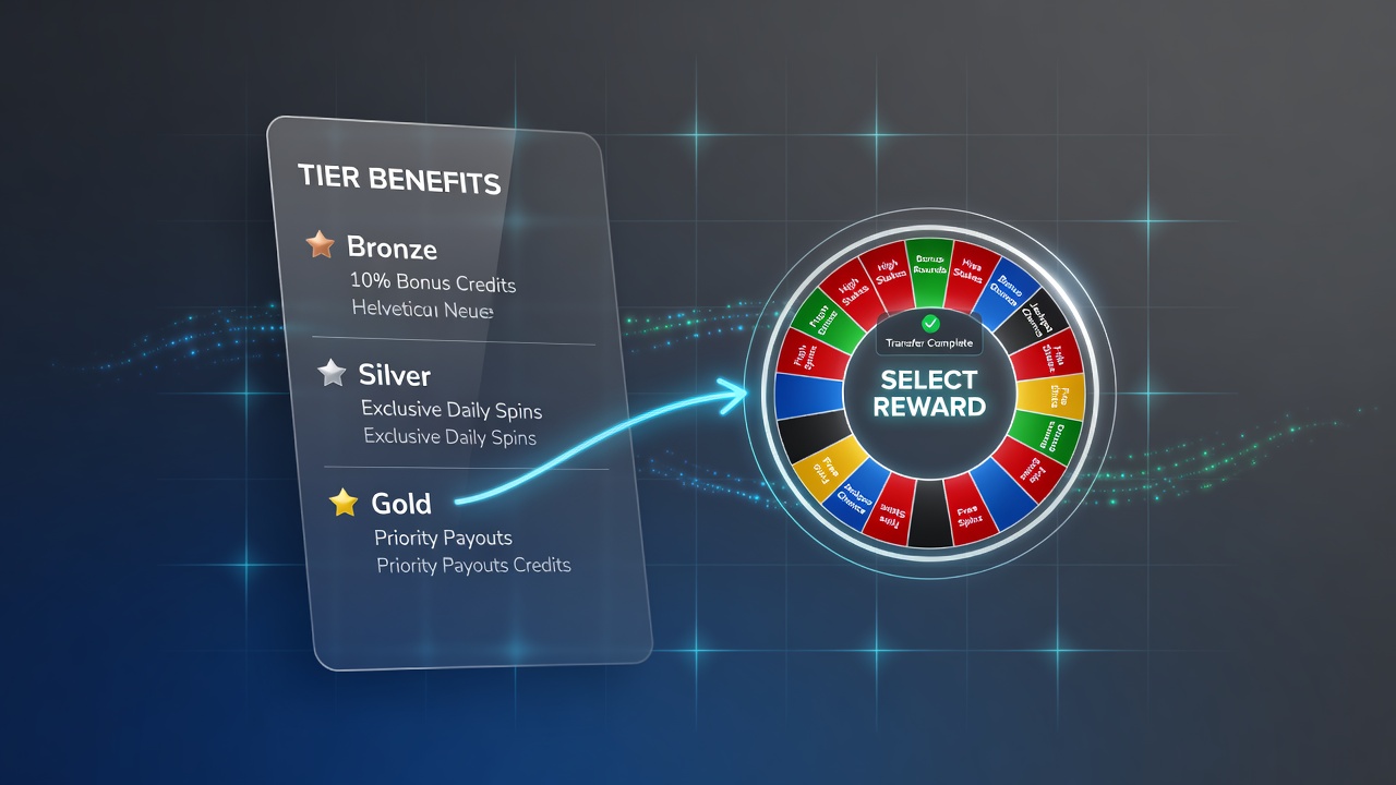 Mobile roulette app interface showing tier status and transfer options on a smartphone screen