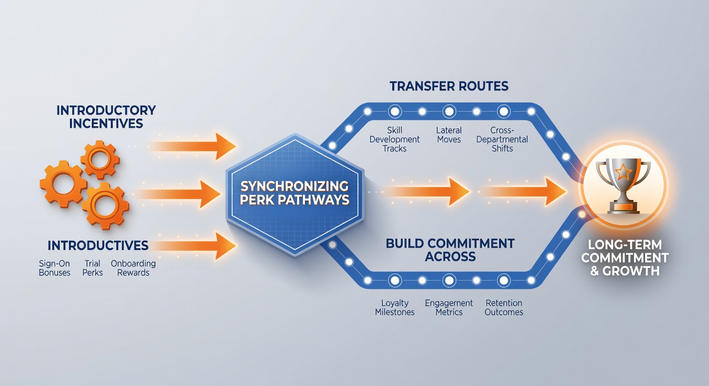 Diagram of perk synchronization showing incentive flows and transfer connections in mobile gaming apps